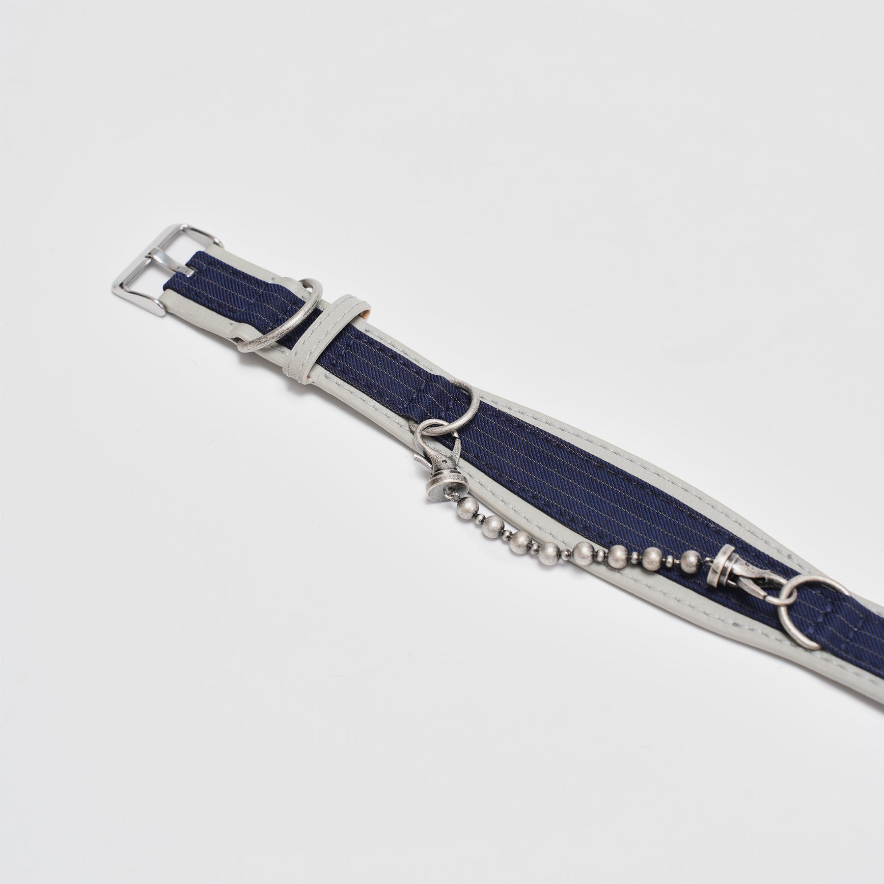 Kingsman Pinstripe Leather Collar