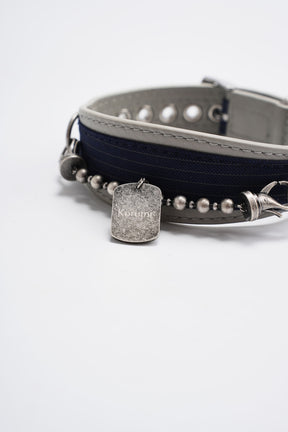 Kingsman Pinstripe Leather Collar